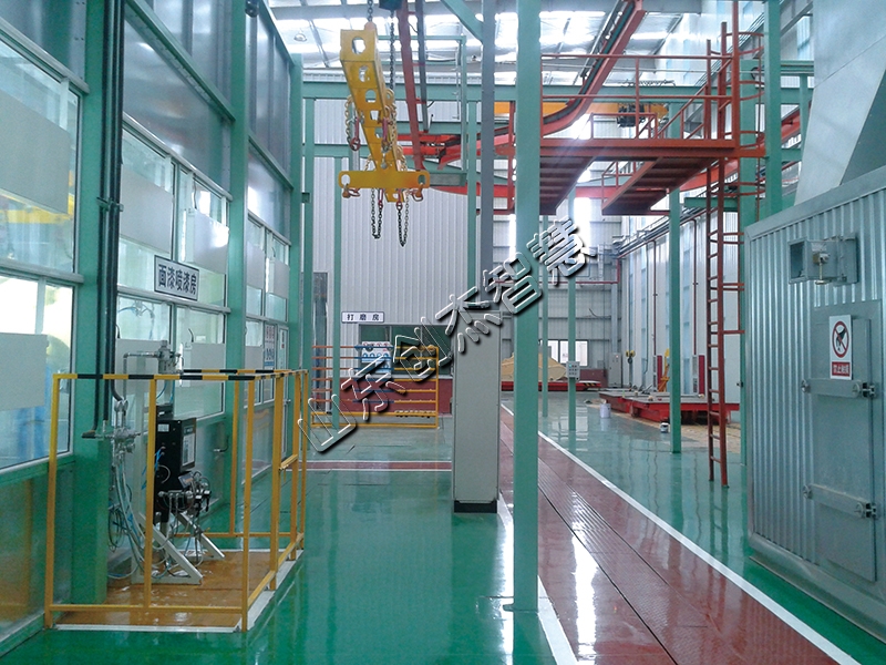 工程機械自行葫蘆涂裝線