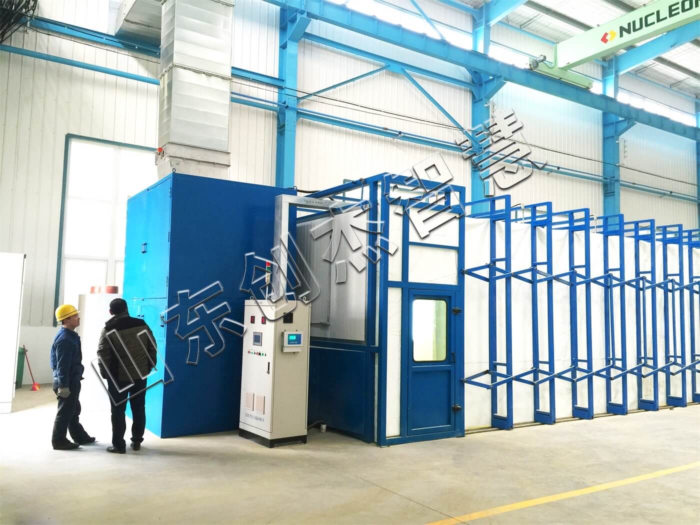 移動伸縮式噴漆房