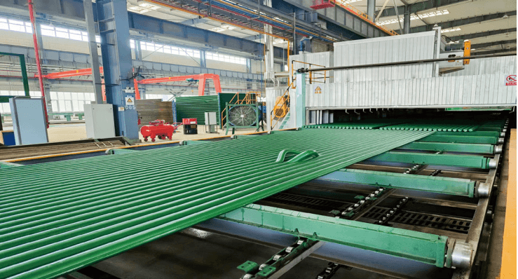 鍋爐膜式壁自動噴漆生產線2